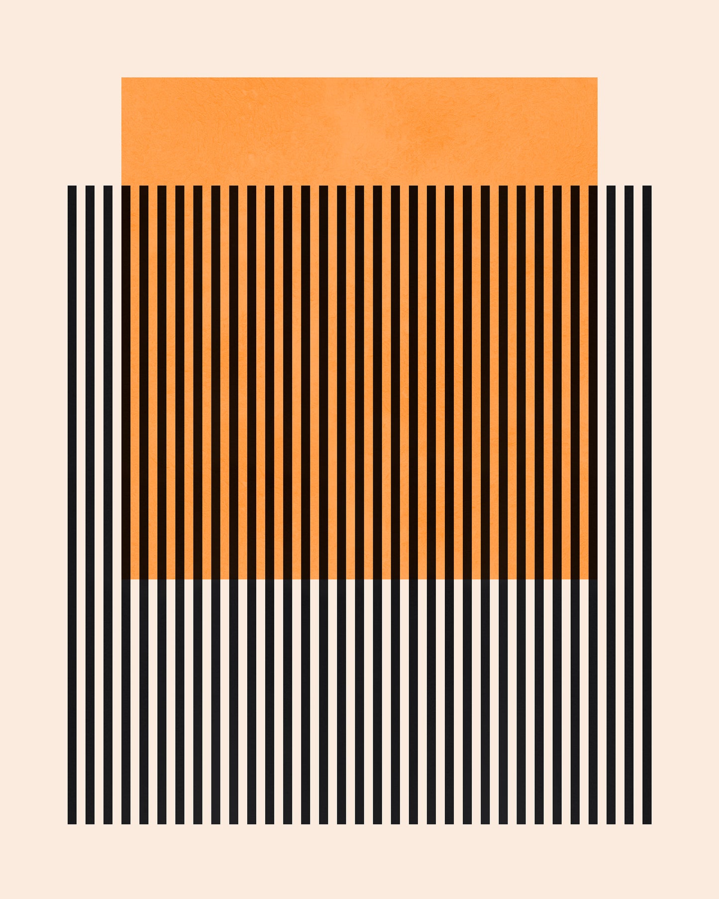 Orange Stripe Grid