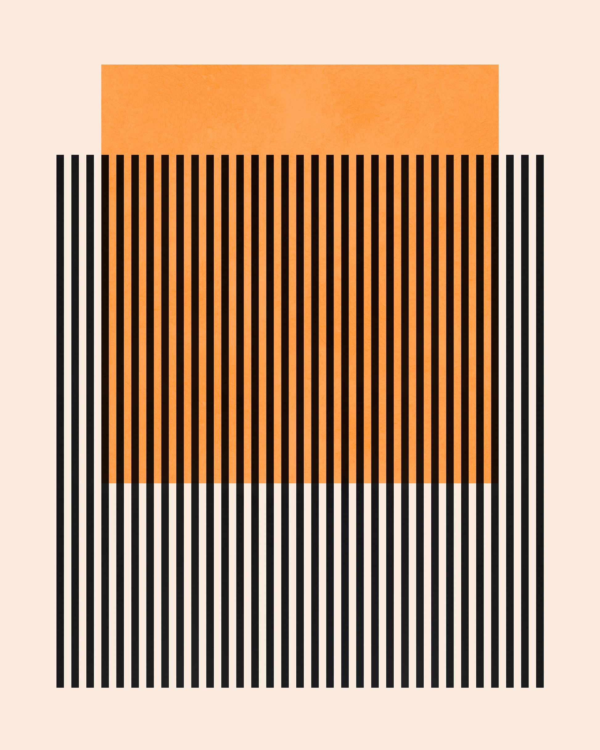 Orange Stripe Grid