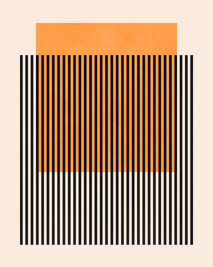 Orange Stripe Grid
