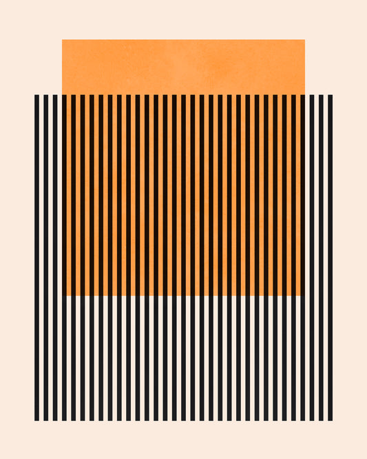 Orange Stripe Grid