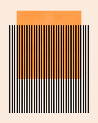 Orange Stripe Grid