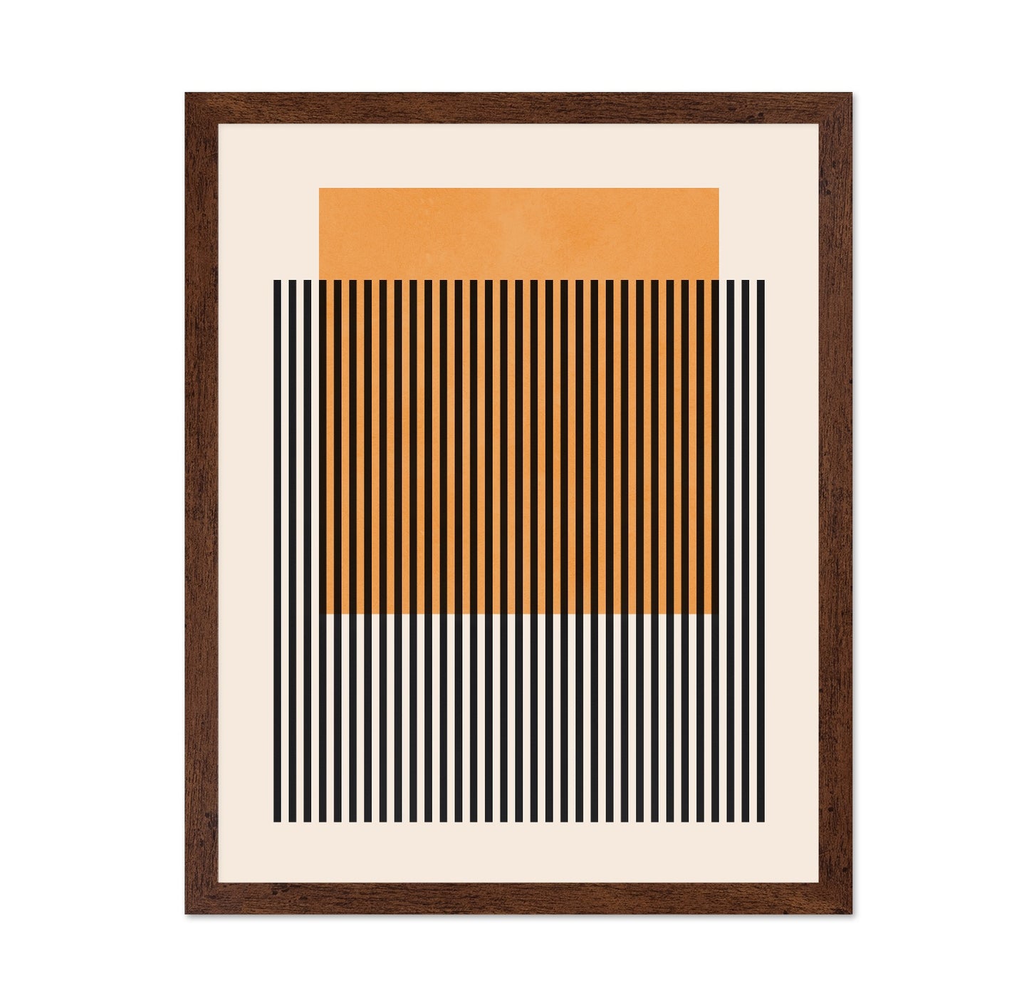 Orange Stripe Grid