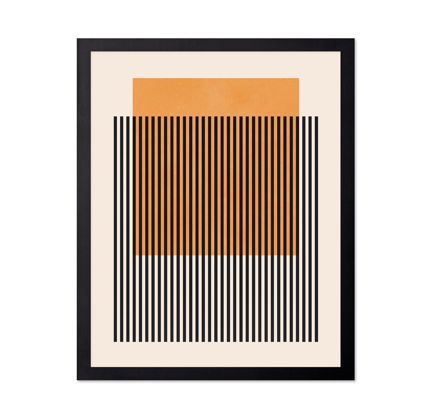 Orange Stripe Grid