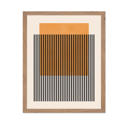 Orange Stripe Grid