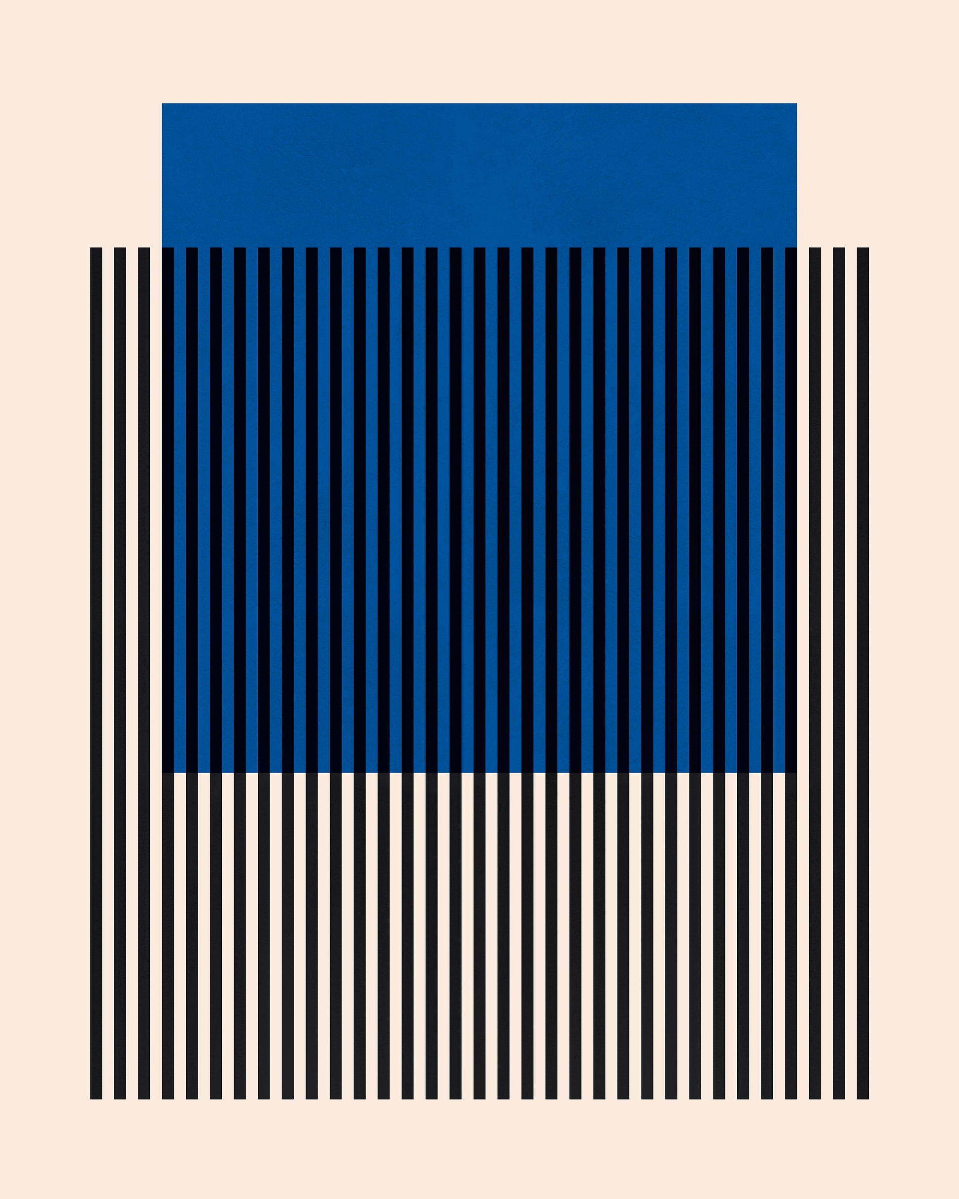 Blue Stripe Grid