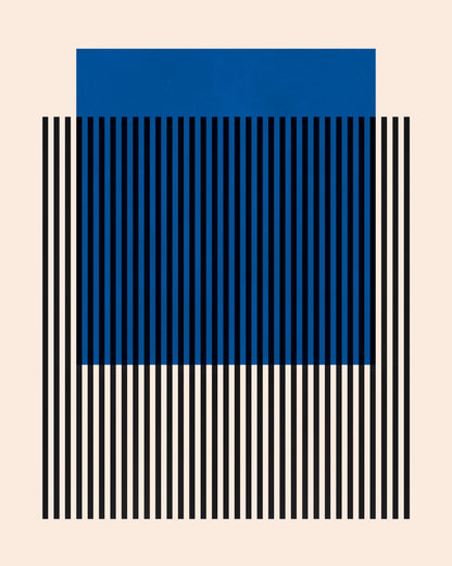 Blue Stripe Grid