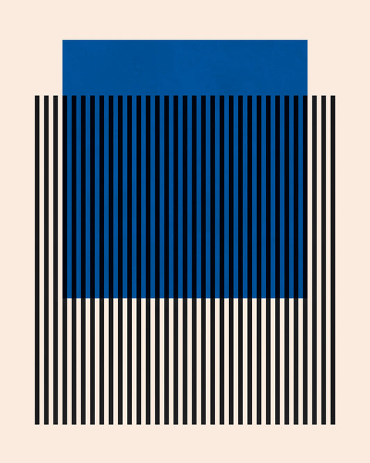 Blue Stripe Grid