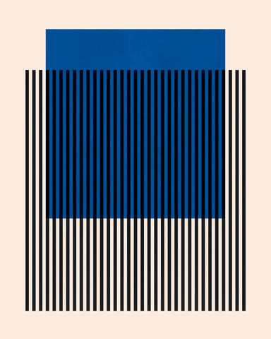 Blue Stripe Grid