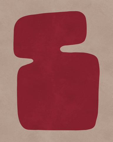 Red Organic Shape No1