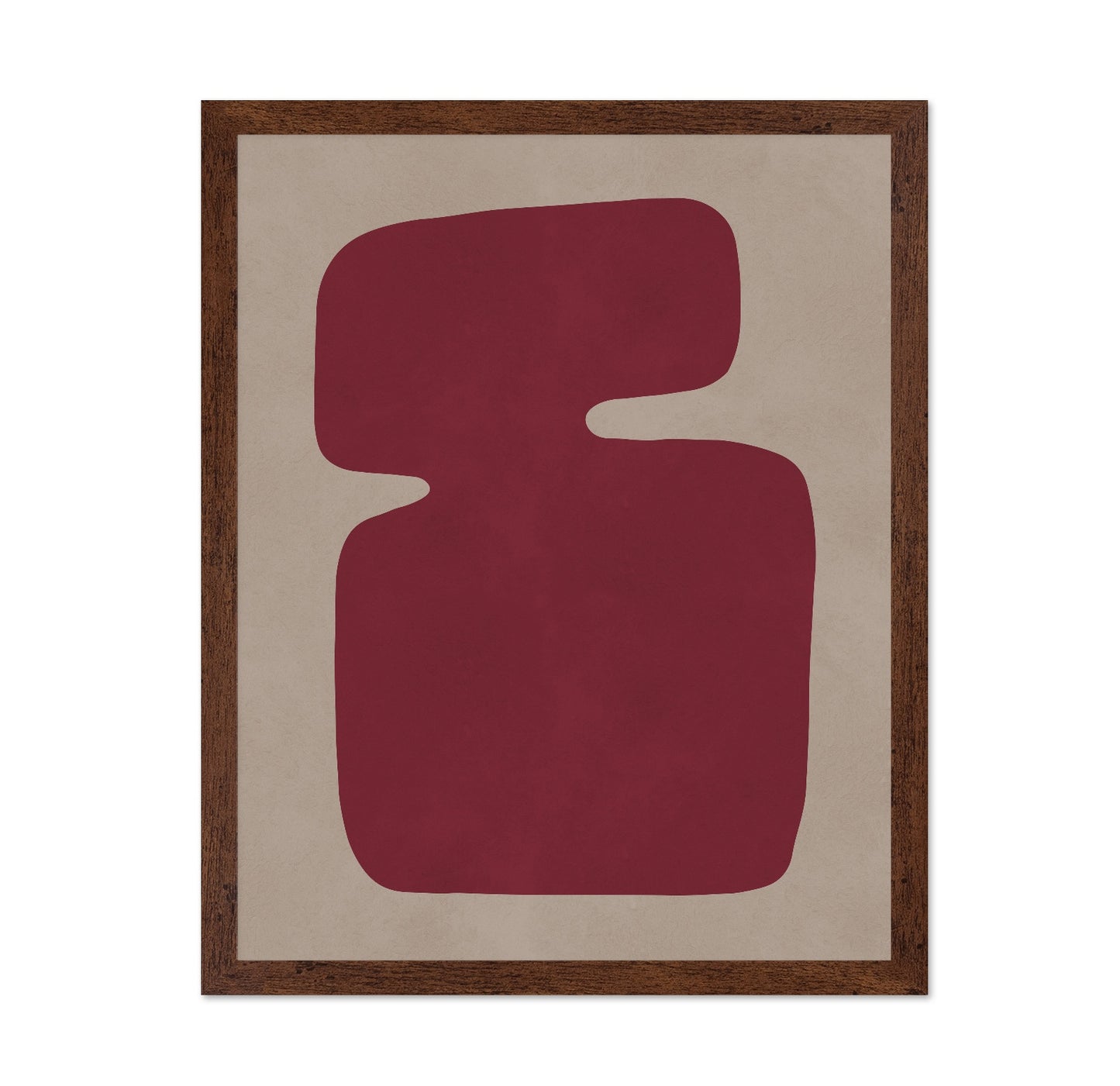 Red Organic Shape No1