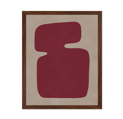 Red Organic Shape No1