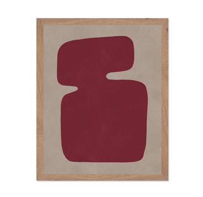 Red Organic Shape No1