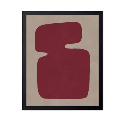Red Organic Shape No1