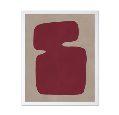 Red Organic Shape No1