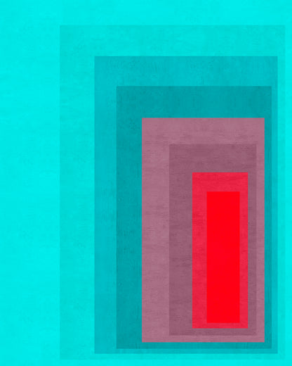 Teal Red Contrast