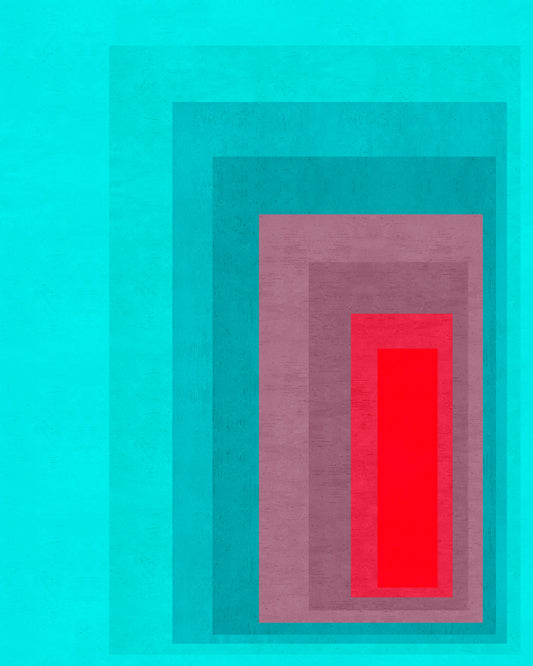 Teal Red Contrast