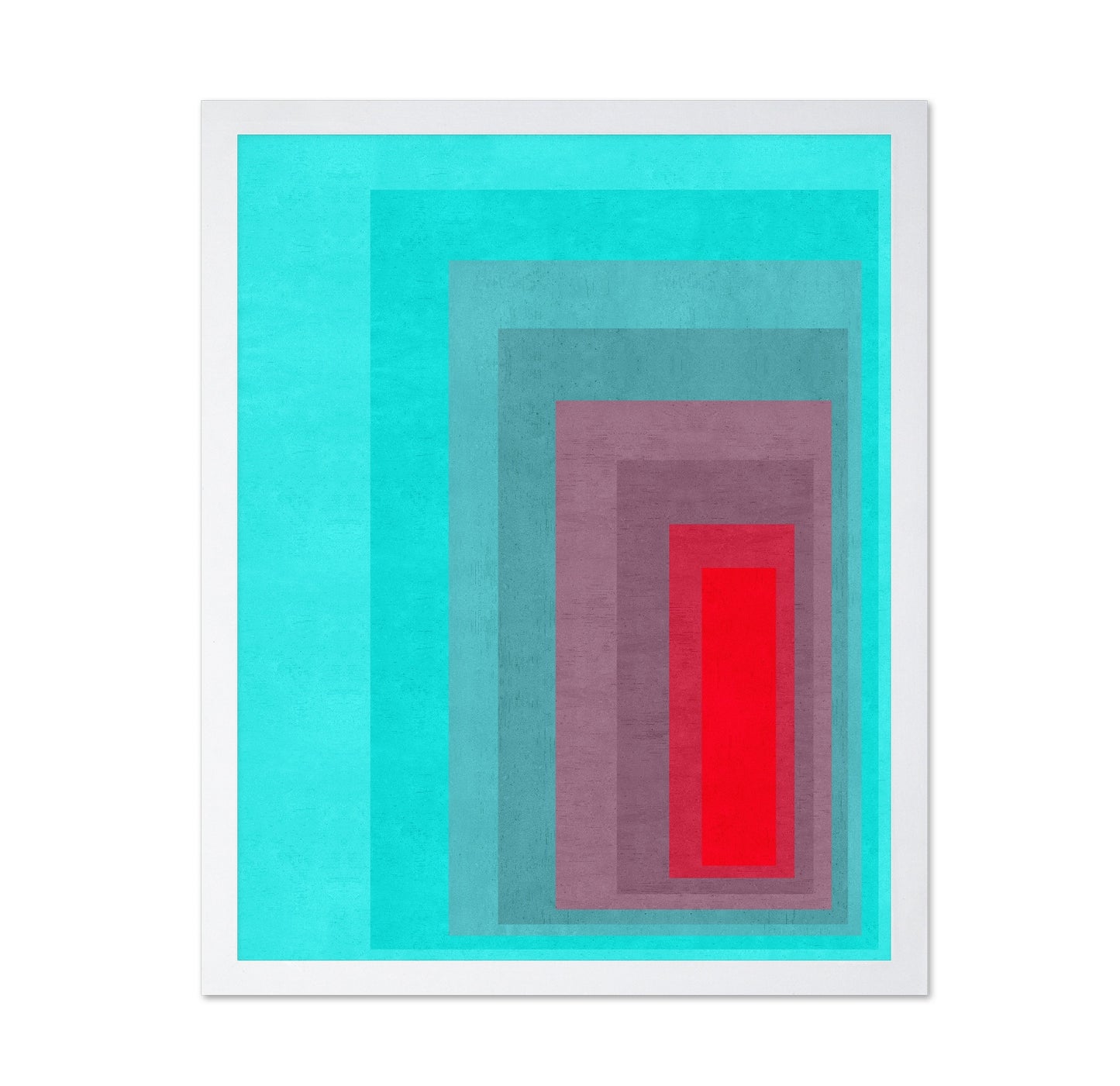 Teal Red Contrast