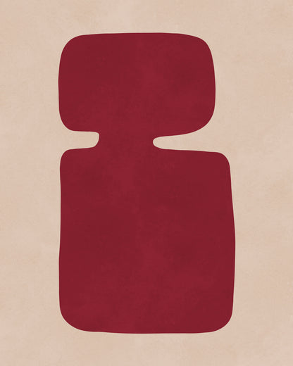 Red Abstract Figure No2