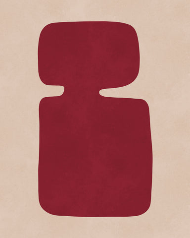 Red Abstract Figure No2