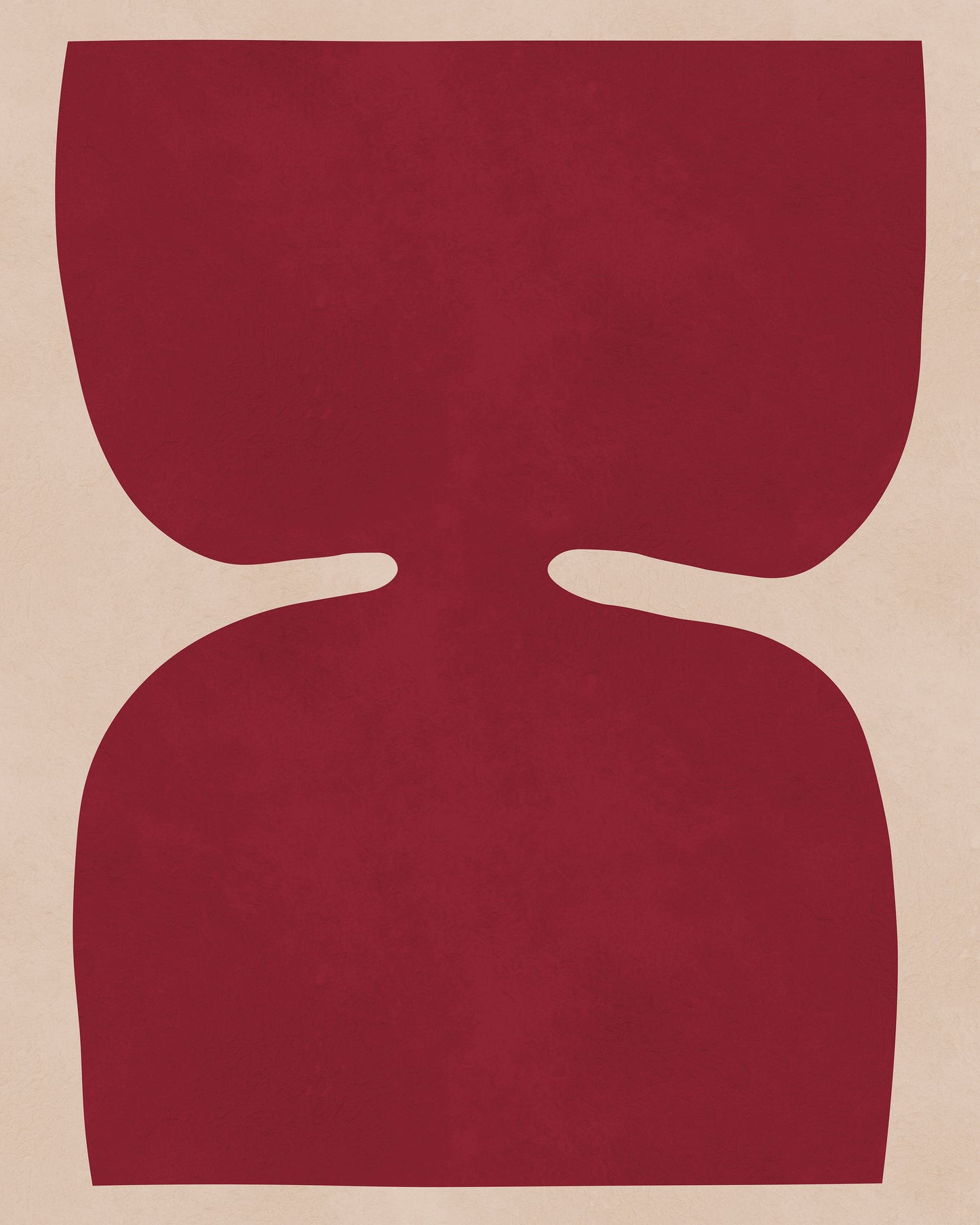 Red Organic Shape No2