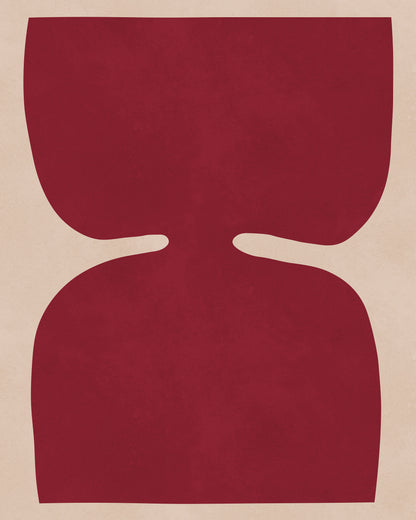 Red Organic Shape No2