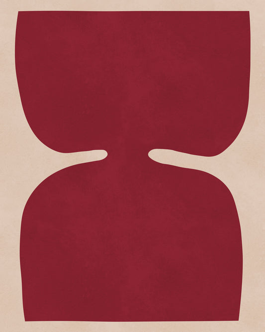 Red Organic Shape No2