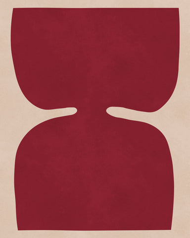 Red Organic Shape No2