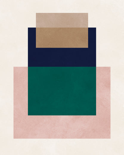 Layered Color Blocks No4