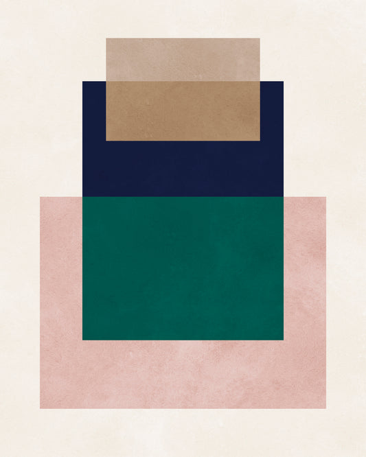 Layered Color Blocks No4