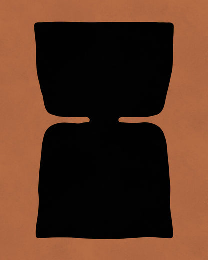 Abstract Black Form