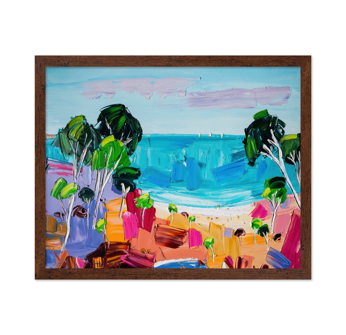 Vibrant Coastal View