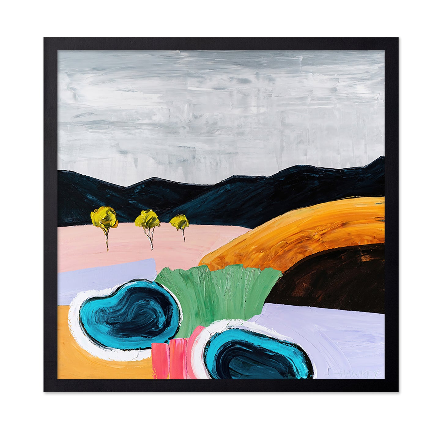 Abstract Valley Pools