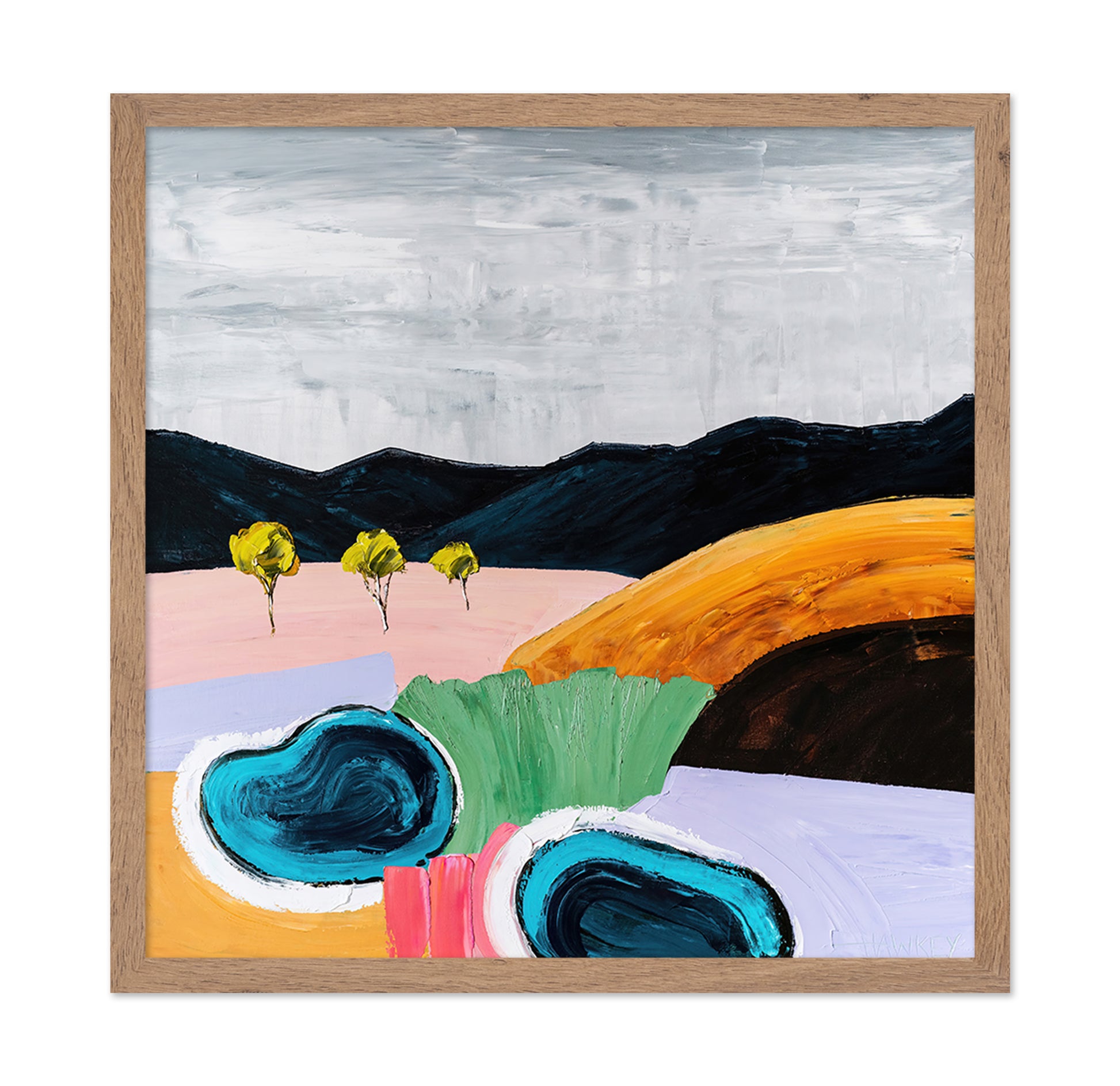 Abstract Valley Pools