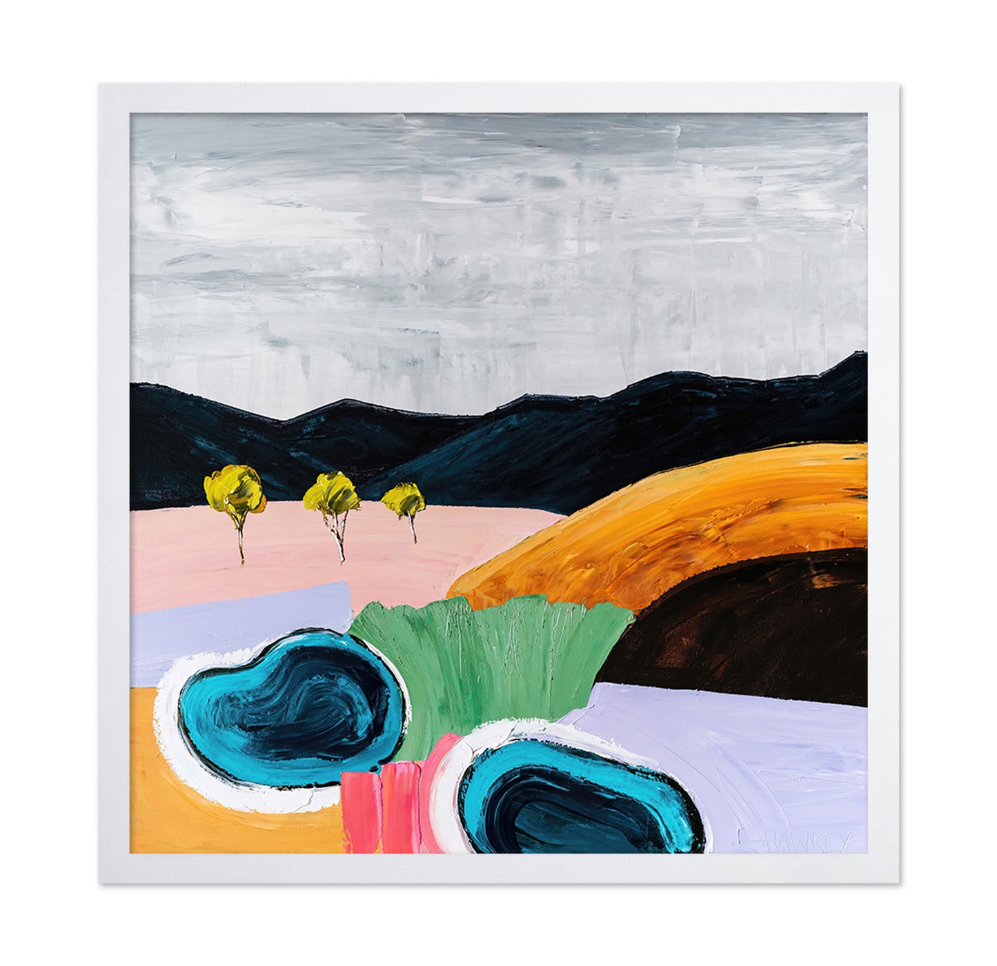 Abstract Valley Pools