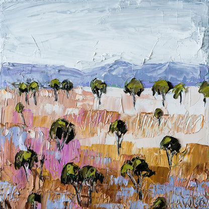Pastel Canyon Trees