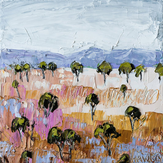 Pastel Canyon Trees