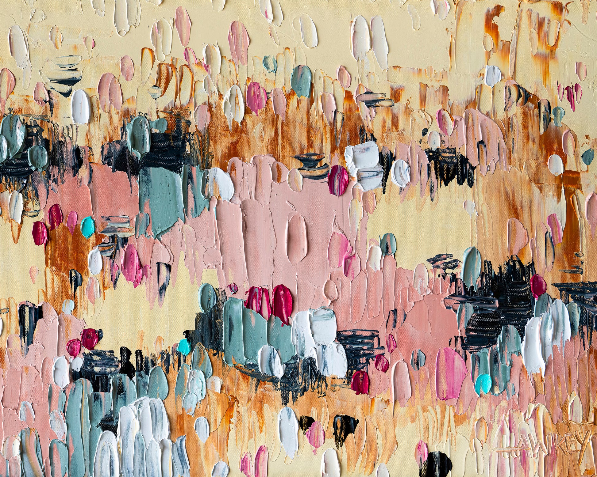 Blush Abstract Field