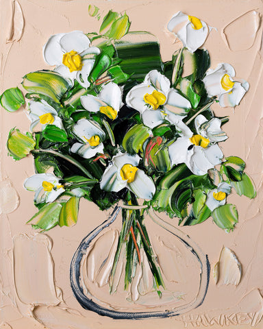 White Blossom Vase No3
