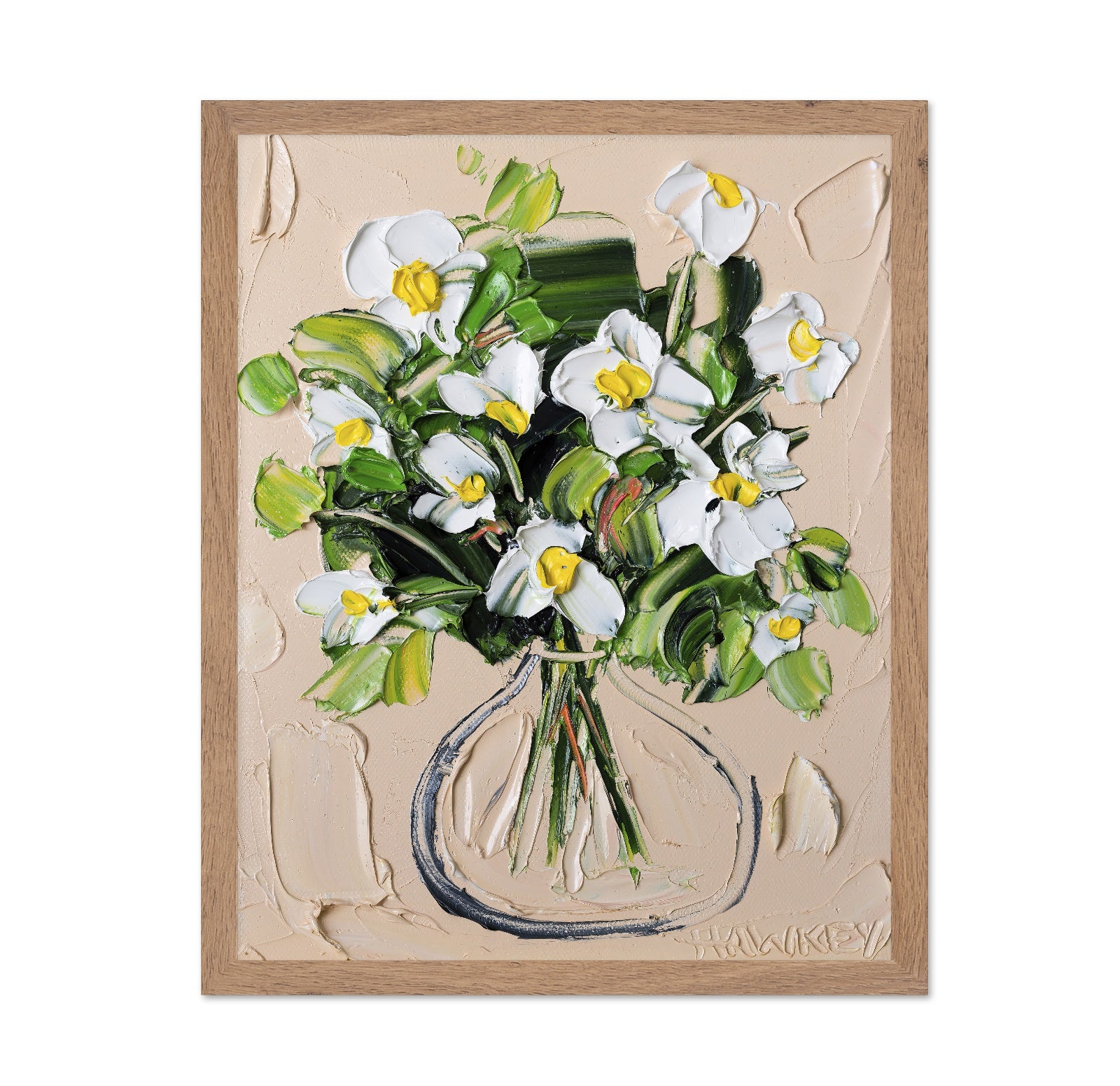 White Blossom Vase No3