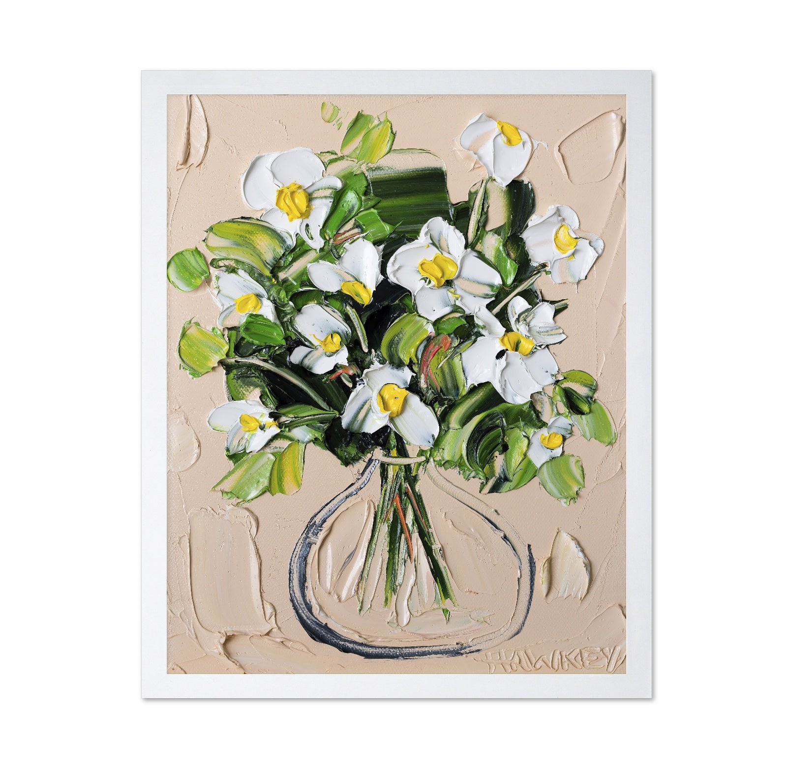 White Blossom Vase No3