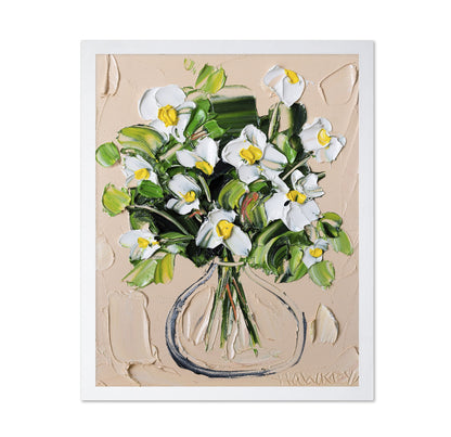 White Blossom Vase No3