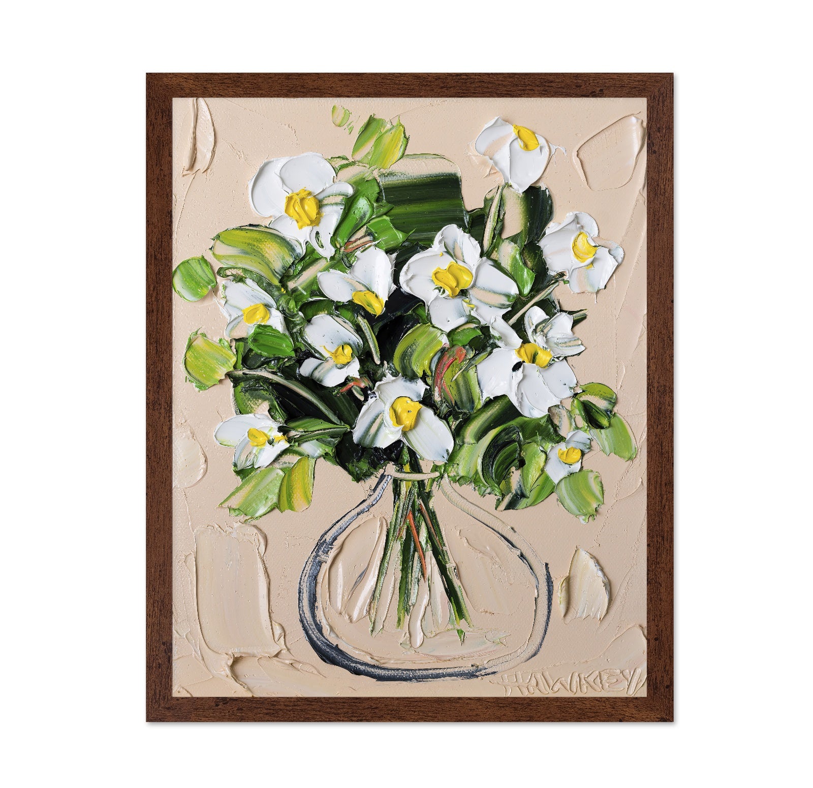White Blossom Vase No3