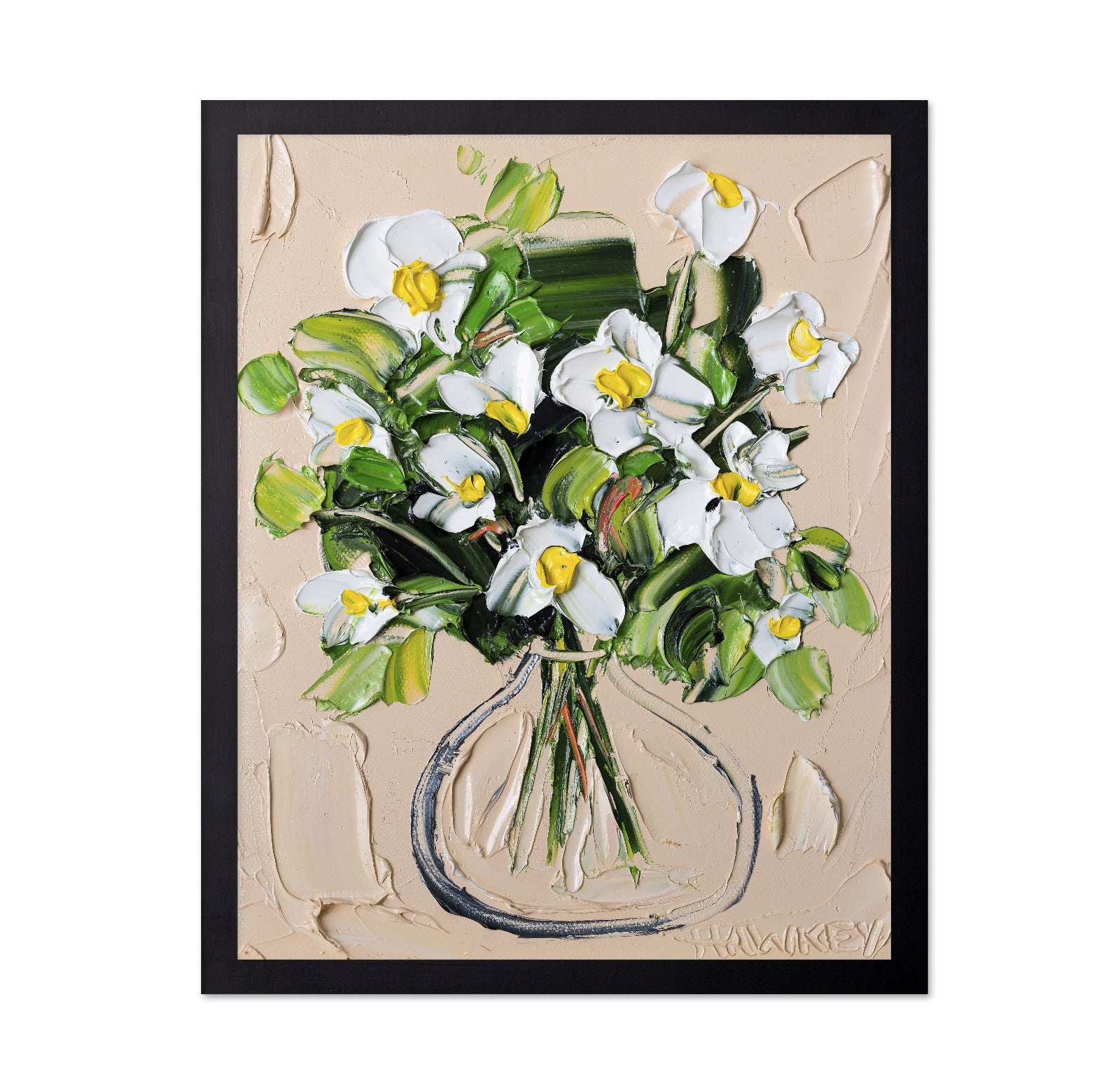 White Blossom Vase No3