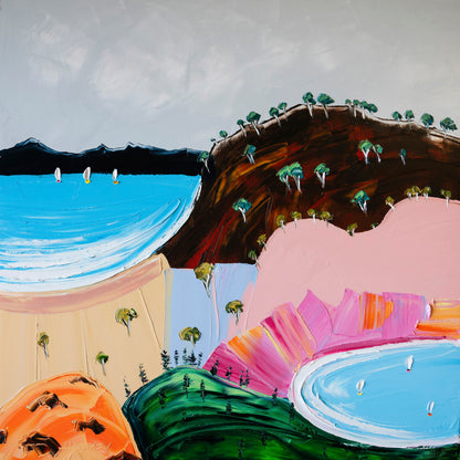 Vibrant Coastal Hills