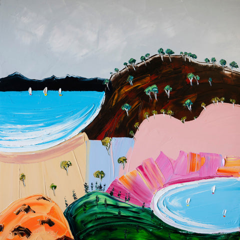 Vibrant Coastal Hills