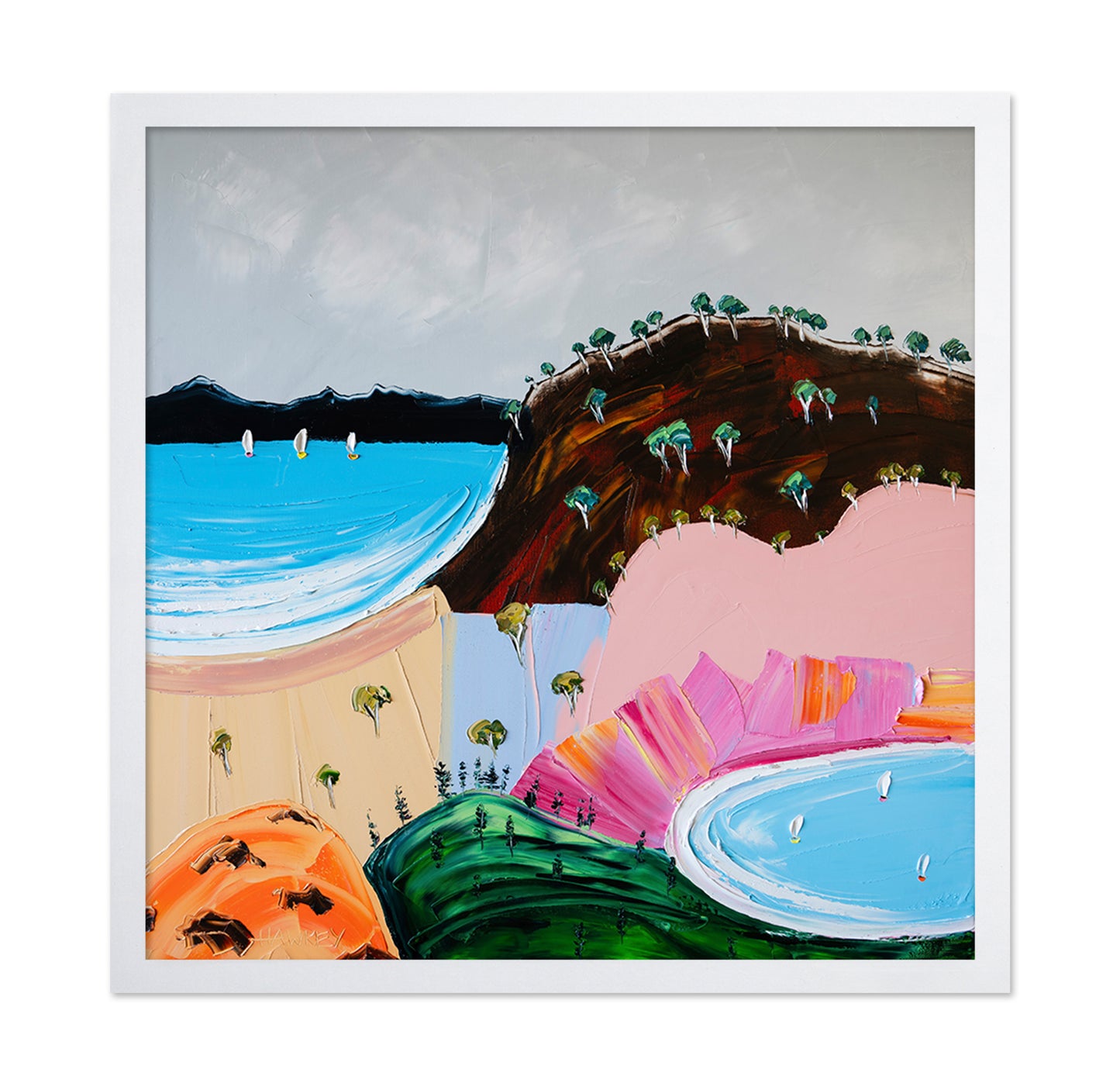 Vibrant Coastal Hills