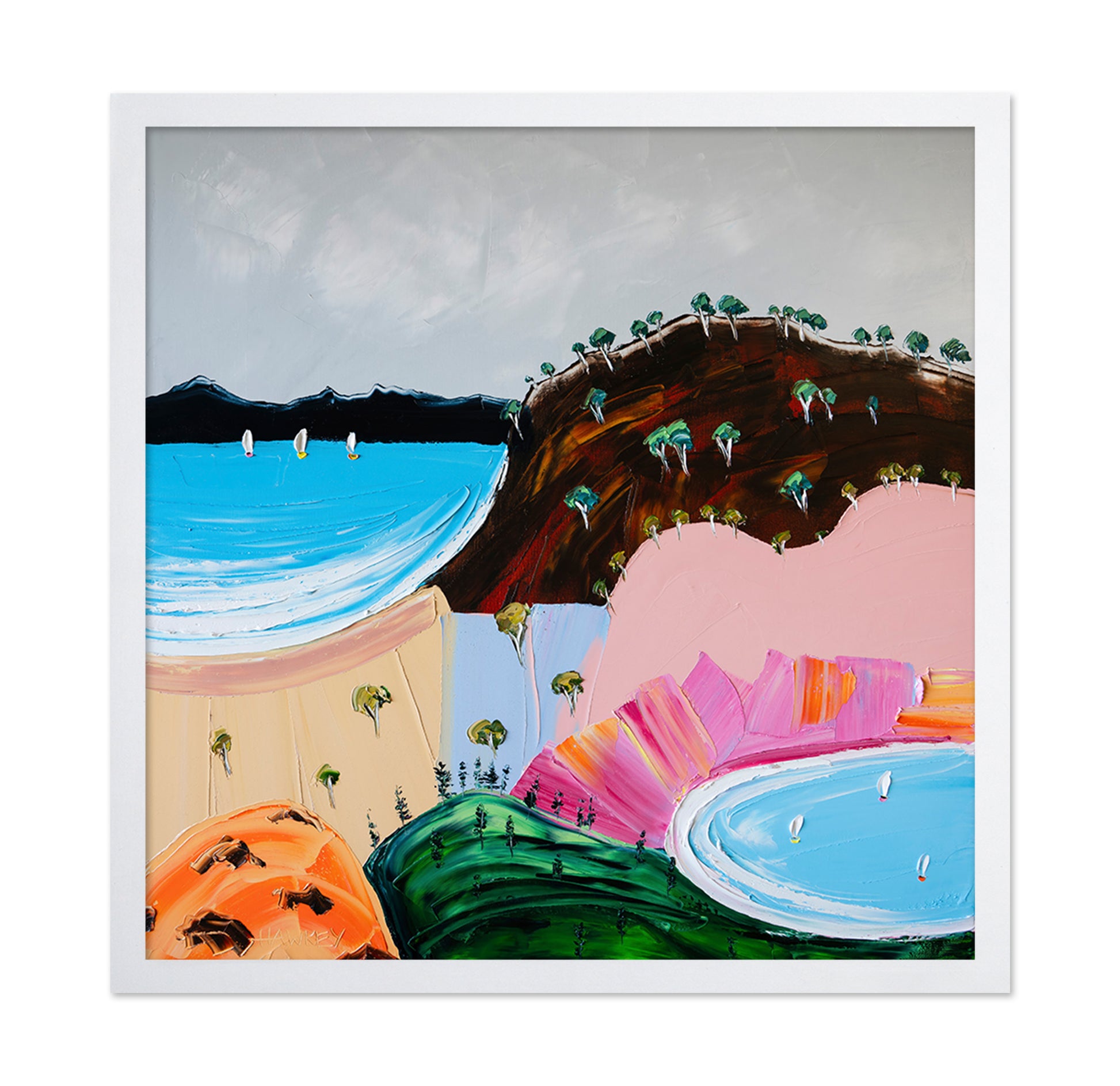 Vibrant Coastal Hills