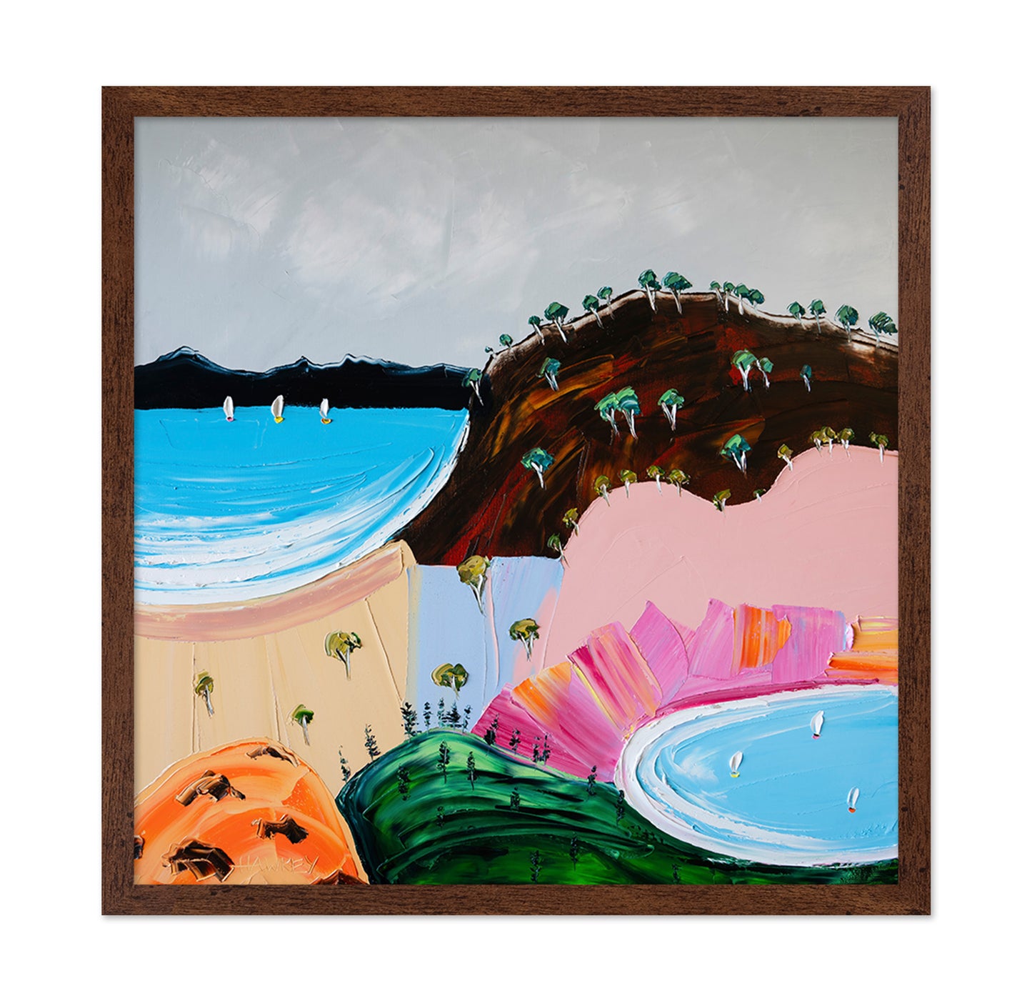 Vibrant Coastal Hills