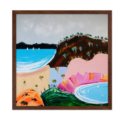 Vibrant Coastal Hills