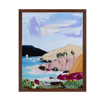 Pastel Coastal Cliffs No2
